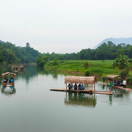 Thai House Pu Luong - Century Old Stilt House With Terrace Views Huong Ba Thuoc Екстериор снимка
