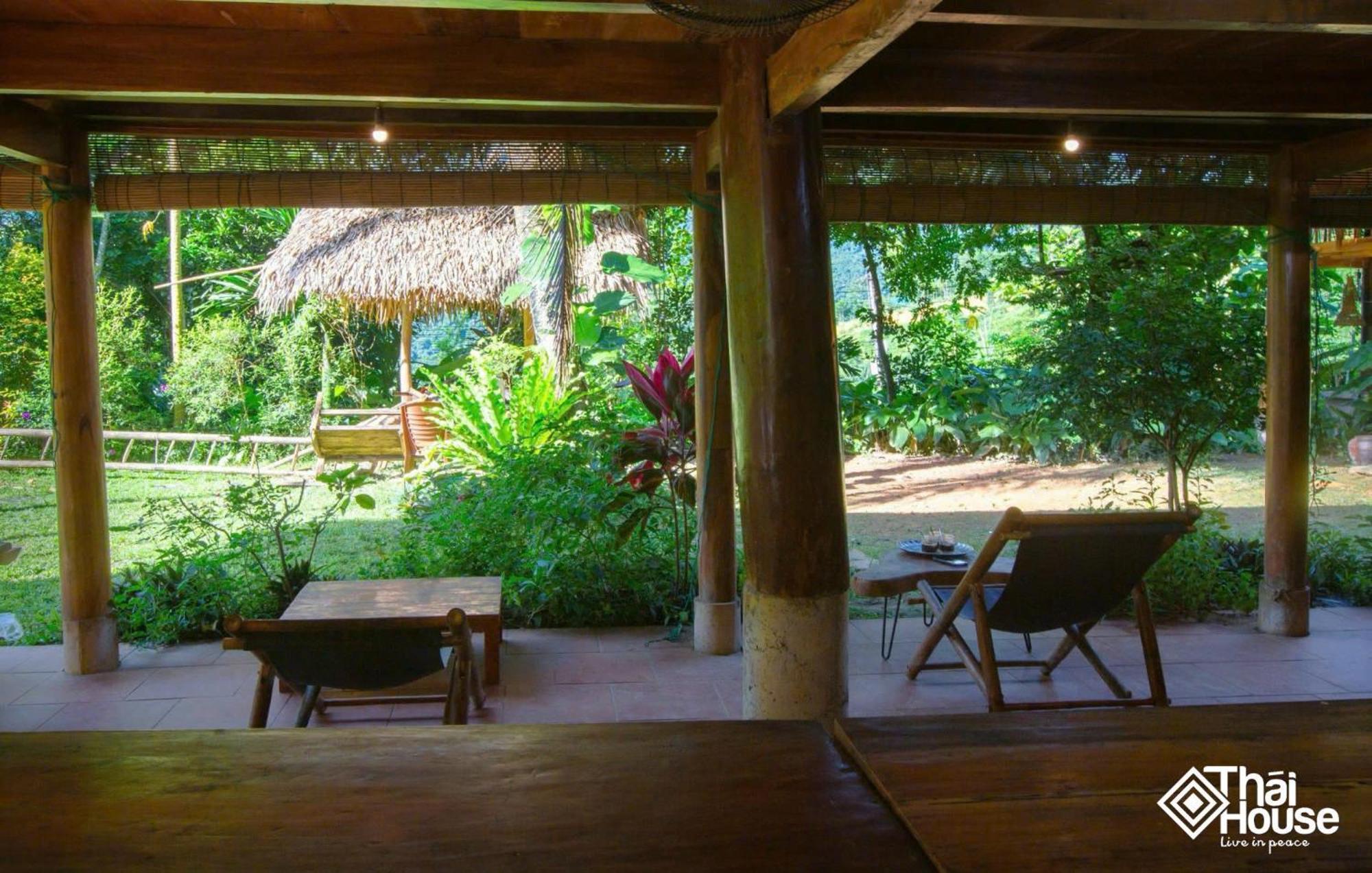 Thai House Pu Luong - Century Old Stilt House With Terrace Views Huong Ba Thuoc Екстериор снимка