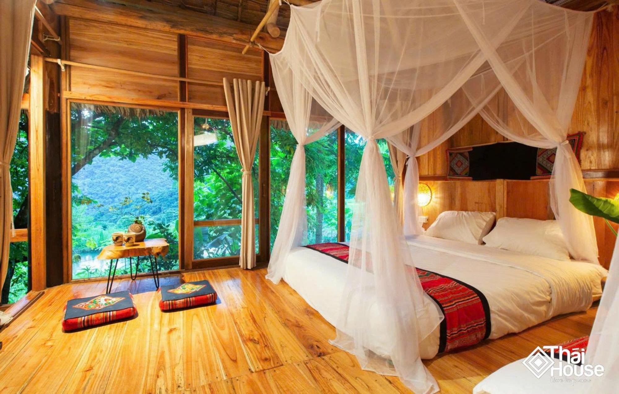 Thai House Pu Luong - Century Old Stilt House With Terrace Views Huong Ba Thuoc Екстериор снимка